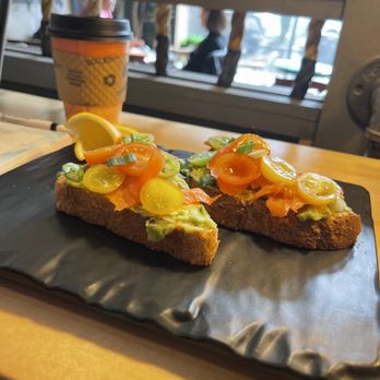 Three Whistles - Avocado toast with smoked salmon from their brunch menu - Shared Office Spaces Near Me - Arlington, Virginia Three Whistles - Avocado toast with smoked salmon from their brunch menu - Shared Office Spaces Near Me - Arlington, Virginia