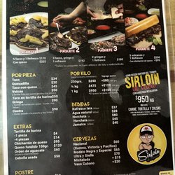 El Remolquito - Menu