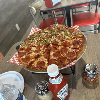 Pizza Twist - Large pizza 1/2 pepperoni 1/2 supreme - Pizza Near Me - Modesto, California Pizza Twist - Large pizza 1/2 pepperoni 1/2 supreme - Pizza Near Me - Modesto, California