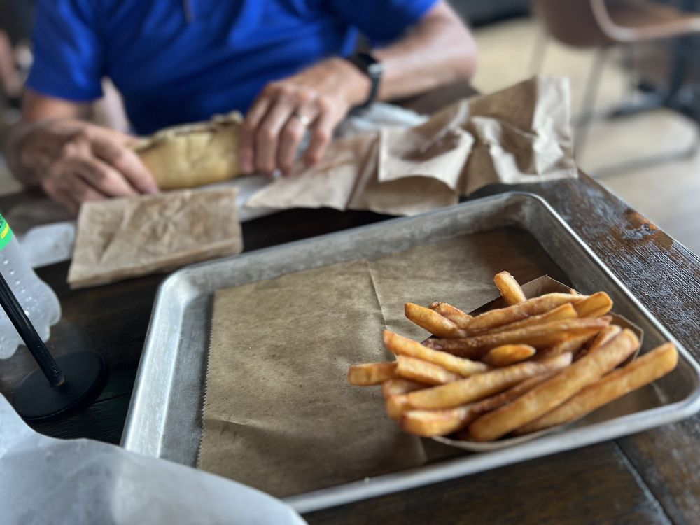 Food from Spiedie and Rib Pit