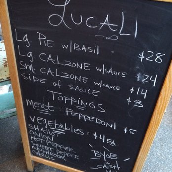 Lucali - Menu - Pizza Near Me - Brooklyn, New York