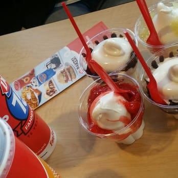 Dairy Queen Grill & Chill - Ice cream sundaes (hot fudge, pineapple, and strawberry) - Ice Cream & Frozen Yogurt Near Me - Colonie, New York