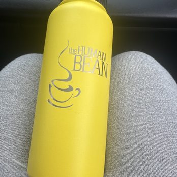 The Human Bean - This is one of the cups I picked up, and they also offer some delightful sweet-tasting coffee beans, chocolate-covered. - Coffee & Tea Near Me - Kingman, Arizona