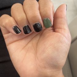 Luxury Nails - Shaped and polished unevenly.