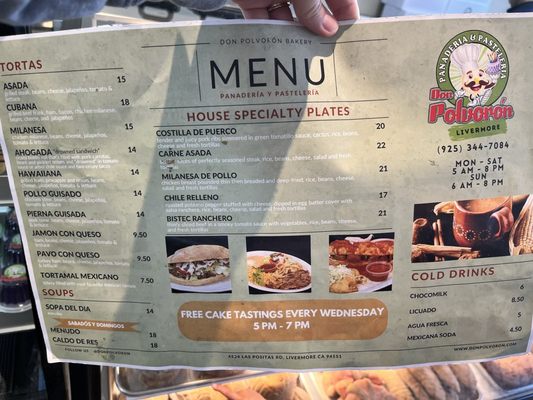 Menu photo 7 Don Polvoron Livermore, CA