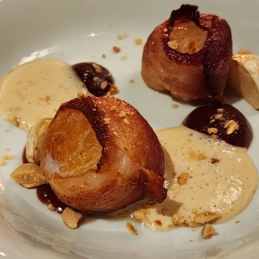 Bourbon Steak - Bacon wrapped scallops - Steakhouses Near Me - San Francisco, California Bourbon Steak - Bacon wrapped scallops - Steakhouses Near Me - San Francisco, California