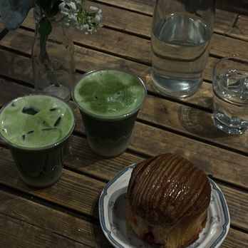 maman - mamans strawberry & cream beachball and iced matcha latte - Bakeries Near Me - New York, New York maman - mamans strawberry & cream beachball and iced matcha latte - Bakeries Near Me - New York, New York