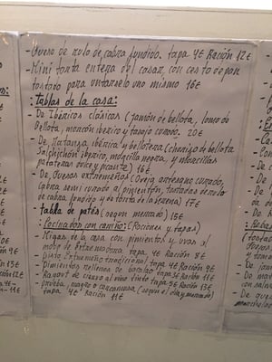 Menu photo 3 Taberna de Conspiradores Madrid, M