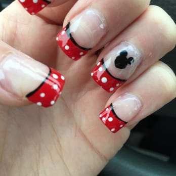 Model Nails - My beautiful Disney nails they did! I simply showed them a picture and they did it exactly! I'm ready for Disney next week! - Nail Salons Near Me - Mount Joy, Pennsylvania