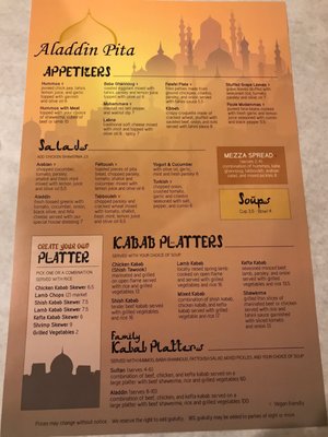 Menu photo 4 Aladdin Pita Merrillville, IN