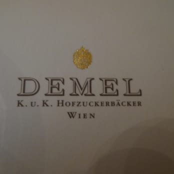 Demel - Demel logo on napkin. - Cafes Near Me - Vienna, 9