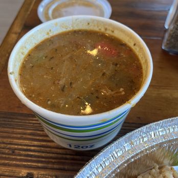 Nola Street Kitchen - Gumbo. It's more soupy than stew-y, but boy did that hit the spot on a cold day! - Chicken Wings Near Me - Gilroy, California Nola Street Kitchen - Gumbo. It's more soupy than stew-y, but boy did that hit the spot on a cold day! - Chicken Wings Near Me - Gilroy, California