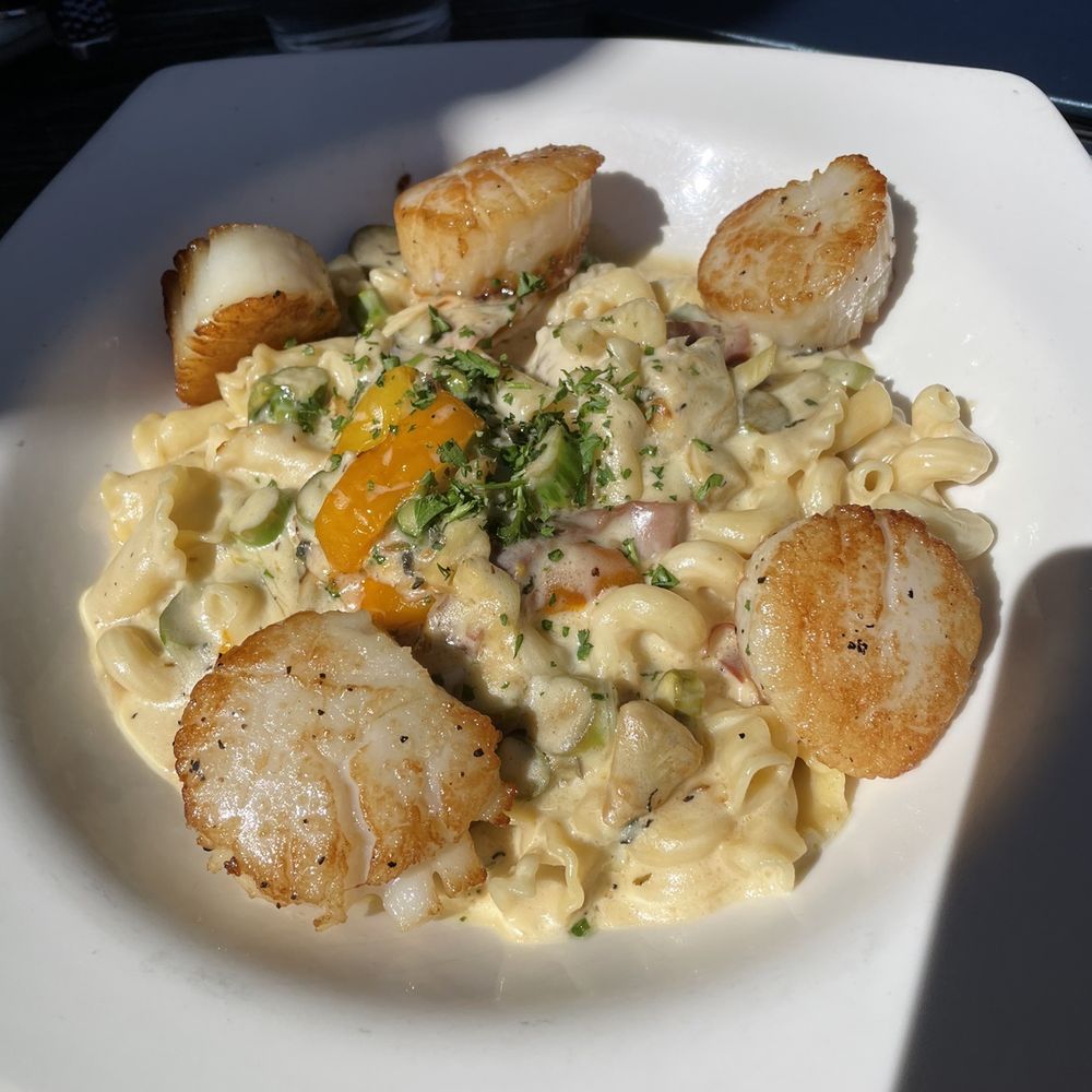 High Tide - Pan seared scallops pasta - Seafood Near Me - Gilbert, Arizona High Tide - Pan seared scallops pasta - Seafood Near Me - Gilbert, Arizona