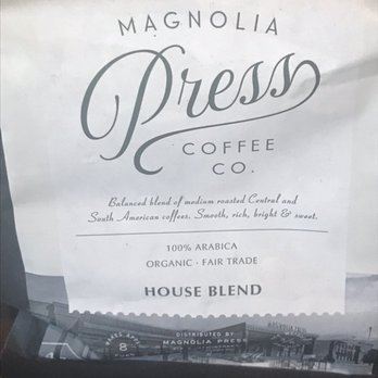 Magnolia Press - House blend for coffee lovers wanting to take the taste home! - Coffee & Tea Near Me - Waco, Texas Magnolia Press - House blend for coffee lovers wanting to take the taste home! - Coffee & Tea Near Me - Waco, Texas
