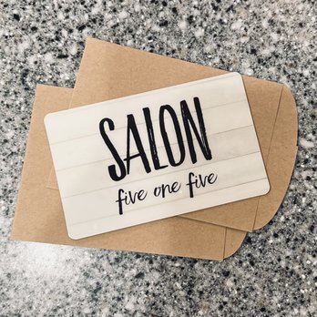 Salon Five One Five - Gift Cards available for any amount! - Hair Salons Near Me - Fort Dodge, Iowa Salon Five One Five - Gift Cards available for any amount! - Hair Salons Near Me - Fort Dodge, Iowa