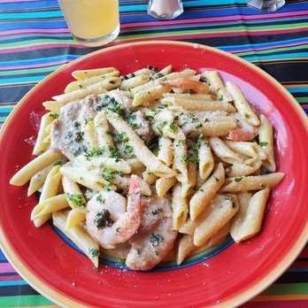 Fernando's Cali Kitchen - Shrimp and Chicken Scampi with melon water - Mexican Near Me - Yuba City, California Fernando's Cali Kitchen - Shrimp and Chicken Scampi with melon water - Mexican Near Me - Yuba City, California