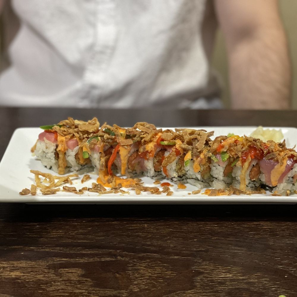 Umami - a plate of sushi and a cup of tea - Japanese Near Me - Bellevue, Nebraska