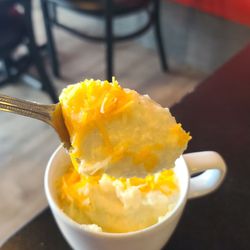 Three Little Griddles - Close-Up of the Cheesy Grits 10-11-2023