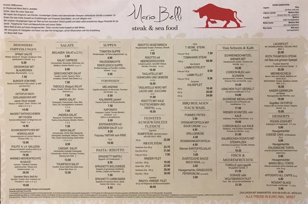 Menu photo 5 Mario Belli Jestetten, BW Menu photo 5 Mario Belli Jestetten, BW
