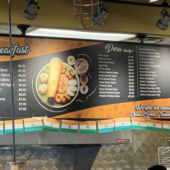 Hello! India - the menu of a fast food restaurant - International Grocery Near Me - Irving, Texas