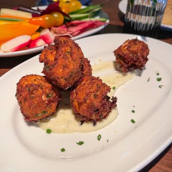 Corinne Austin - Crab Croquettes - New American Near Me - Austin, Texas Corinne Austin - Crab Croquettes - New American Near Me - Austin, Texas