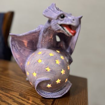 Color Me Mine - Finished dragon orb - Paint-Your-Own Pottery Near Me - Alameda, California Color Me Mine - Finished dragon orb - Paint-Your-Own Pottery Near Me - Alameda, California