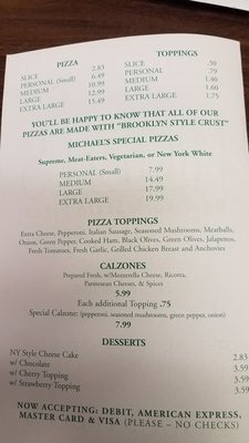Menu photo 4 Michael's New York Style Pizza Paducah, KY Menu photo 4 Michael's New York Style Pizza Paducah, KY