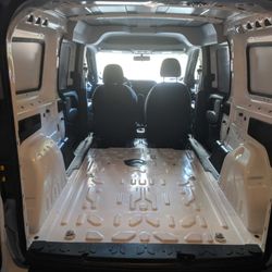 Enterprise Truck Rental - As picked up the night before embarking. All sliding doors, A/C, etc. working. And clean as a whistle!