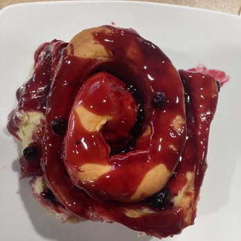 The Village Bakery - Lemon huckleberry cinnamon roll - Bakeries Near Me - Hayden, Idaho The Village Bakery - Lemon huckleberry cinnamon roll - Bakeries Near Me - Hayden, Idaho