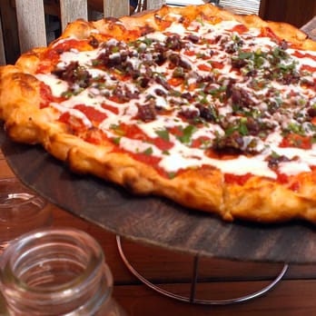 Gather - Spicy Tomato Pizza (vegan) - New American Near Me - Berkeley, California Gather - Spicy Tomato Pizza (vegan) - New American Near Me - Berkeley, California