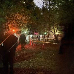 Great Bridge Pumpkin Patch - Terror woods . Waiting in line