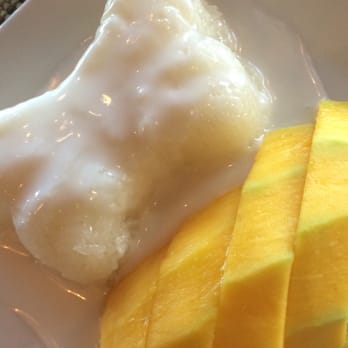 Thai Spice - Sticky rice with mango, yum! - Thai Near Me - Albuquerque, New Mexico