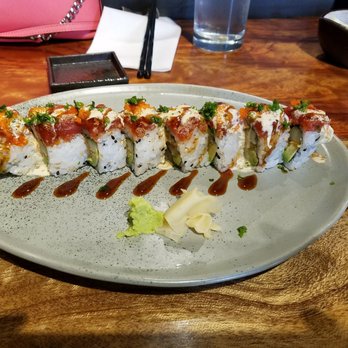 M Sushi - Great tuna and shrimp tempura roll with octopus. Another great roll was tuna and salmon with ikrua. - Sushi Bars Near Me - Durham, North Carolina M Sushi - Great tuna and shrimp tempura roll with octopus. Another great roll was tuna and salmon with ikrua. - Sushi Bars Near Me - Durham, North Carolina