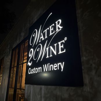 Water 2 Wine - Sign - Venues & Event Spaces Near Me - Buda, Texas Water 2 Wine - Sign - Venues & Event Spaces Near Me - Buda, Texas