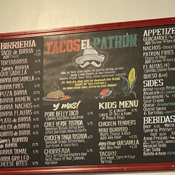 Tacos El Patron - Menu 2025 - Tacos Near Me - San Francisco, California Tacos El Patron - Menu 2025 - Tacos Near Me - San Francisco, California