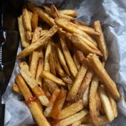 Wing Daddy's Sauce House - These fries were as hard as a rock and my tooth still hurts they also didn't give us any ranch