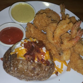 Cheddar's Scratch Kitchen - Chicken tender shrimp dinner with baked potatoes - American Near Me - Thornton, Colorado