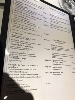 Menu photo 6 Sottovoce Buenos Aires, C Menu photo 6 Sottovoce Buenos Aires, C