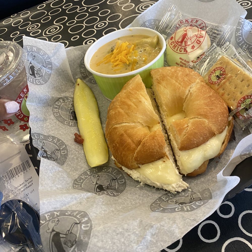 Chicken Salad Chick - Corporate Office - Classic Carol melt ,broccoli & potato soup - Sandwiches Near Me - Atlanta, Georgia Chicken Salad Chick - Corporate Office - Classic Carol melt ,broccoli & potato soup - Sandwiches Near Me - Atlanta, Georgia