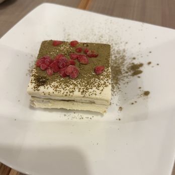 Sushi Edomata - Green Tea Tiramisu (does contain nuts) - Japanese Near Me - San Mateo, California Sushi Edomata - Green Tea Tiramisu (does contain nuts) - Japanese Near Me - San Mateo, California