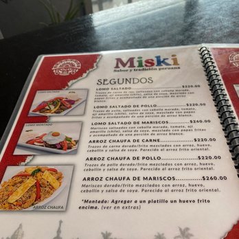 Miski Perú - Menu first part of segundos - Peruvian Near Me - Tijuana, BCN Miski Perú - Menu first part of segundos - Peruvian Near Me - Tijuana, BCN