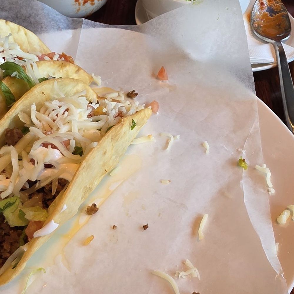 Fried soft flour tacos deluxe