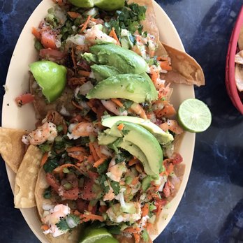 Ostioneria Montes - 2 shrimp ceviche tostadas - Seafood Near Me - El Paso, Texas Ostioneria Montes - 2 shrimp ceviche tostadas - Seafood Near Me - El Paso, Texas