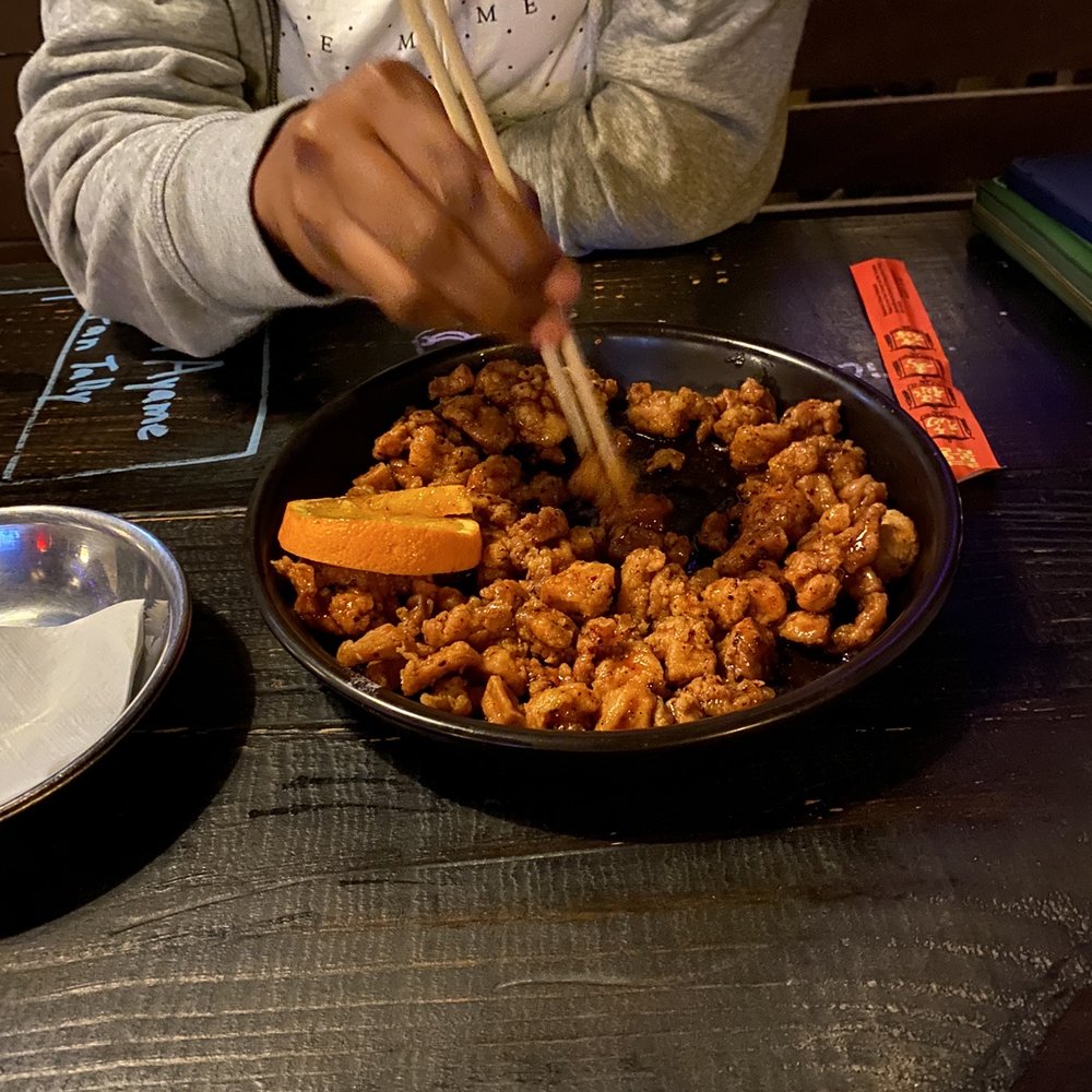 Dansungsa - Orange chicken. I broke my plant based diet over this it is pretty damn good! - Bars Near Me - Dallas, Texas Dansungsa - Orange chicken. I broke my plant based diet over this it is pretty damn good! - Bars Near Me - Dallas, Texas