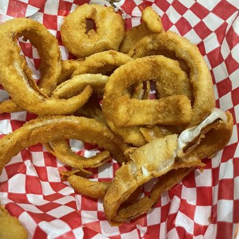 Angelo's Hamburgers - Onion rings - Burgers Near Me - Anaheim, California Angelo's Hamburgers - Onion rings - Burgers Near Me - Anaheim, California