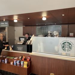 Order counter. Long lines man.