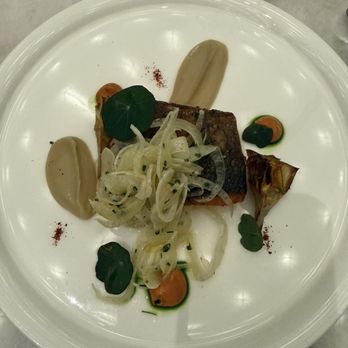 Le Jardinier - ATLANTIC SALMON (HRW 26, Summer Dinner, Second Course) - French Near Me - Houston, Texas Le Jardinier - ATLANTIC SALMON (HRW 26, Summer Dinner, Second Course) - French Near Me - Houston, Texas