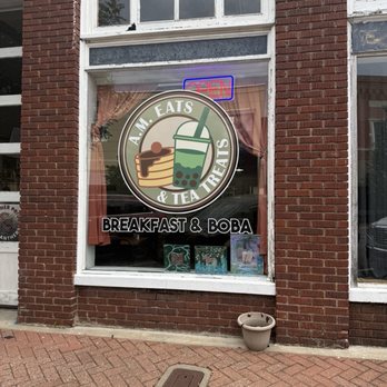 AM Eats & Tea Treats - Front window - Bubble Tea Near Me - Siloam Springs, Arkansas AM Eats & Tea Treats - Front window - Bubble Tea Near Me - Siloam Springs, Arkansas