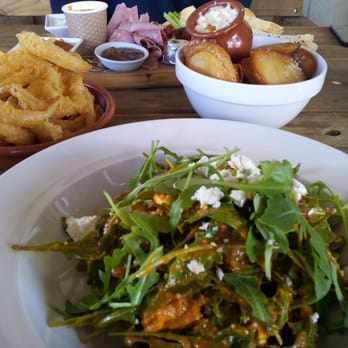 The Agrestic Grocer - Lunch goodies for three: salad, onion rings, triple cooked chips, ploughmans platter - Grocery Near Me - Orange, NSW