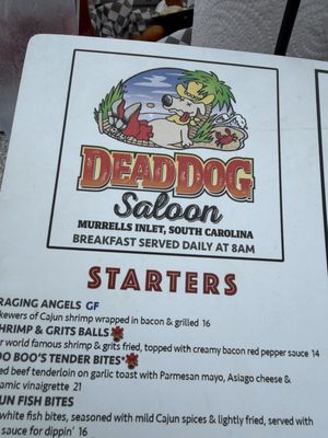 Menu photo 1 Dead Dog Saloon Murrells Inlet, SC Menu photo 1 Dead Dog Saloon Murrells Inlet, SC